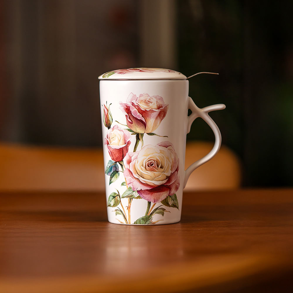 Caneca de Porcelana com Infusor Luise -8-